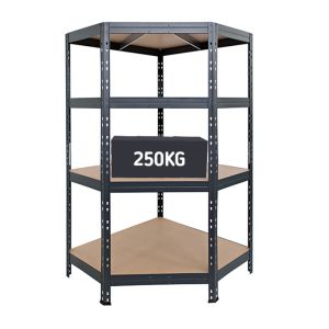 Heavy-duty shelving 250kg UDL corner unit