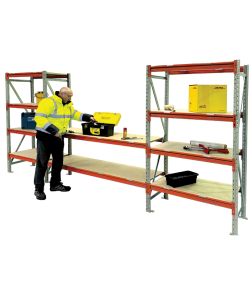 Longspan Shelving Workstation Kits with Galvanised End Frames